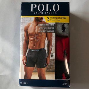 Polo Ralph Lauren Classic Fit cotton Boxer Briefs . 3-pack -  XL